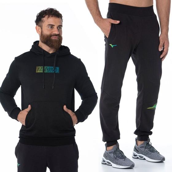 Imagem de Kit 1 Moletom Casual Masculino Mizuno Releae e 1 calça Moletom Masculina BR Weat