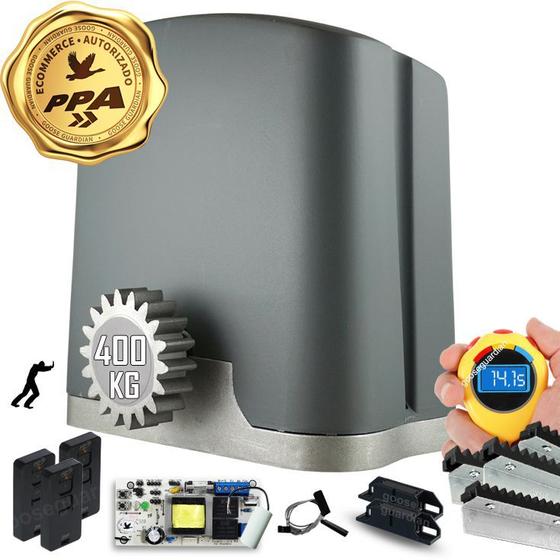 Kit 1 Motor PPA 1/4CV Dz Rio 4m Crem 3 Control Portão 400Kg Menor preço em Kit 1 Motor PPA 1/4CV Dz Rio 4m Crem 3 Control Portão 400Kg