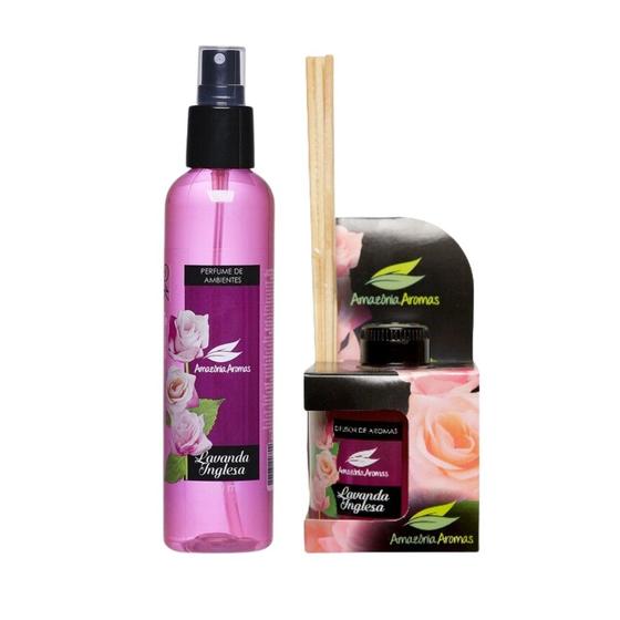 Imagem de Kit 1 Perfume Ambientes + 1 Difusor Ambiente Aromas Amazonas com Varetas