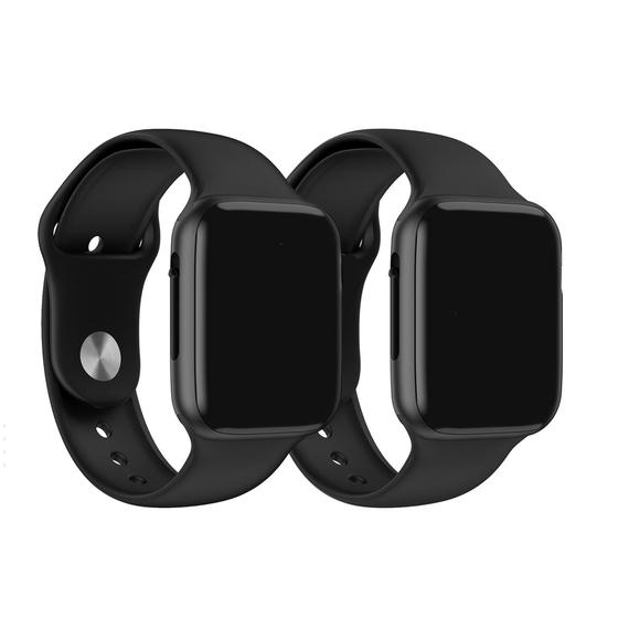 Imagem de Kit 1 Relógio Inteligente SmartWatch W34 Preto + 1 SmartWatch W34 Preto 44mm - Smart Bracelet