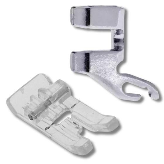 Imagem de kit  1 Sapata Transparente Zig Zag-161927 + 1 Haste Adaptador Encaixe Estreito-155964