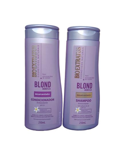 Imagem de Kit 1 Shampoo 1 Condicionador Desamarelador Blond Bioreflex 250 ML