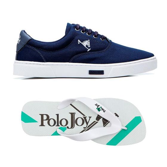 Imagem de Kit 1 Tênis Casual E 1 Chinelo Polo Joy