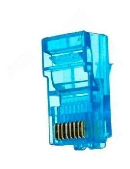 Imagem de Kit 10.000 Conectores Rj45 Utp Cat5E/6 Banho De Ouro