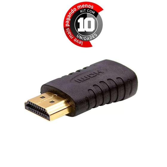 Imagem de Kit 10 Adaptador Hdmi Para Mini Hdmi