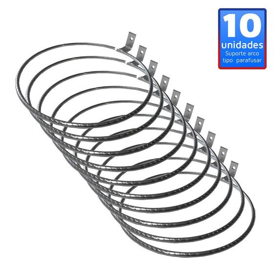 Imagem de Kit 10 Anel 15cm Parafusar Parede, Flores, Temperos Sem Vaso