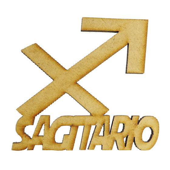 Imagem de Kit 10 Aplique Signo Decoração Laser 7x6,5 Mdf Madeira Cru