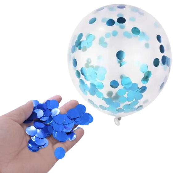 Imagem de Kit 10 balões bubble transparentes de 18 polegadas + 20g de confete colorido para decorações deslumbrantes e festivas