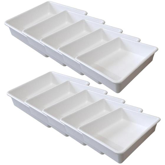 Imagem de Kit 10 Bandejas Plásticas Organizadora - Plastico Resistente - Renovar