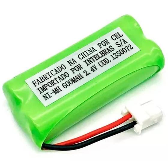 Imagem de Kit 10 Baterias Intelbras 2,4V 600Mah Telefone