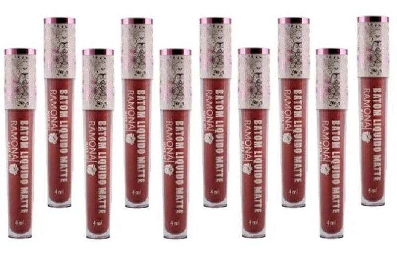 Imagem de Kit 10 Batom L. Matte Cor 30 Rosa Antigo 4ml -Ramona Make Up