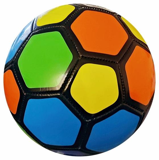 Imagem de Kit 10 Bolas De Jogar Futebol Costurada Colorido