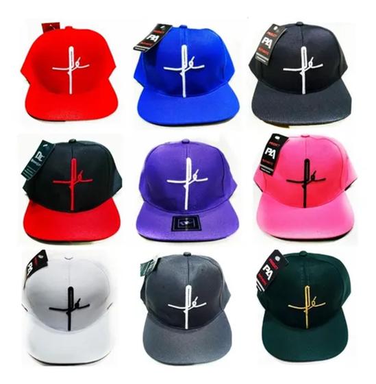 Imagem de Kit 10 Boné Fé Aba Reta Atacado Snapback Feminino Masculino Moda Evangélica Atacado