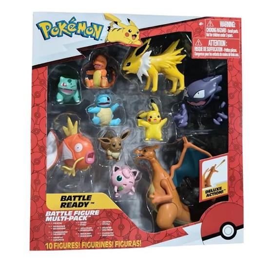 Imagem de Kit 10 Bonecos Pokémon Battle Figure Pack Deluxe Charizard