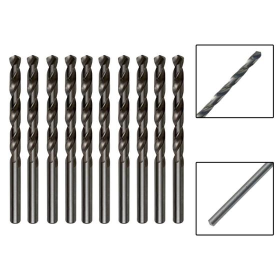 Imagem de Kit 10 Brocas Paralelas De Aço Rápido Hss 2,5Mm