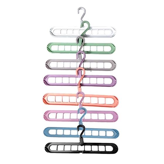 Imagem de Kit 10 Cabides ORGANIZADOR Cores Sortidas