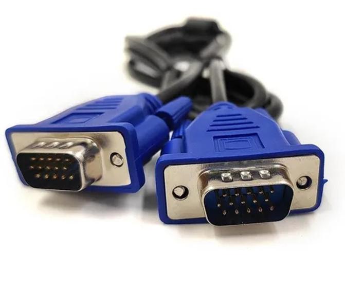 Imagem de Kit 10 Cabo Vga Monitor Lcd Pc Tv Projetor 3 Metros Vga