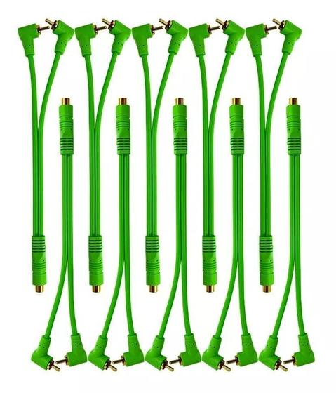 Imagem de Kit 10 Cabo Y 2Mx1F 100P Verde Emborrachado Technoise 5Mm