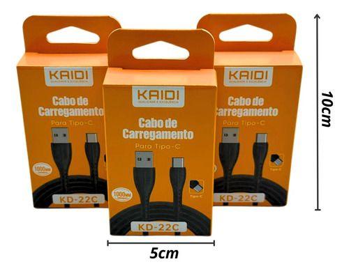 Imagem de Kit 10 cabos kaidi v8 carregamento dados atacado revenda