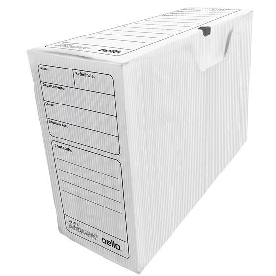 Kit 10 Caixas Organizadoras de Arquivo Docs Documentos Cores - Dello ...