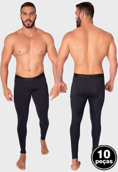 Imagem de Kit 10 Calças Térmicas Masculina Com Proteção UV Poliamida