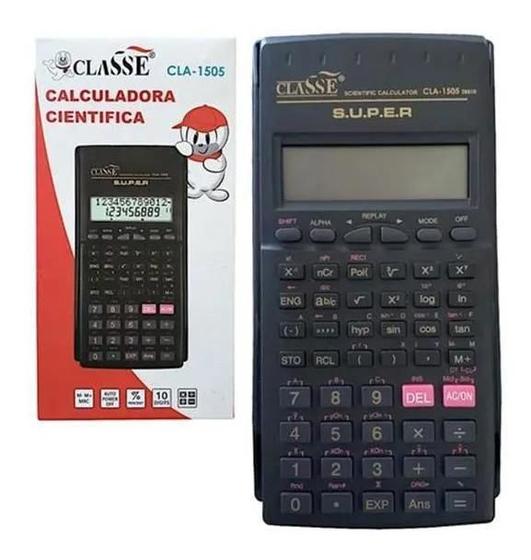 Imagem de Kit 10 Calculadoras Cientifica Classe 10 Dígitos 229 Funções