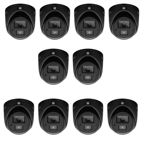 Imagem de Kit 10 Câmeras Intelbras VHD 3220 Mini Dome Black c/ Mic IR