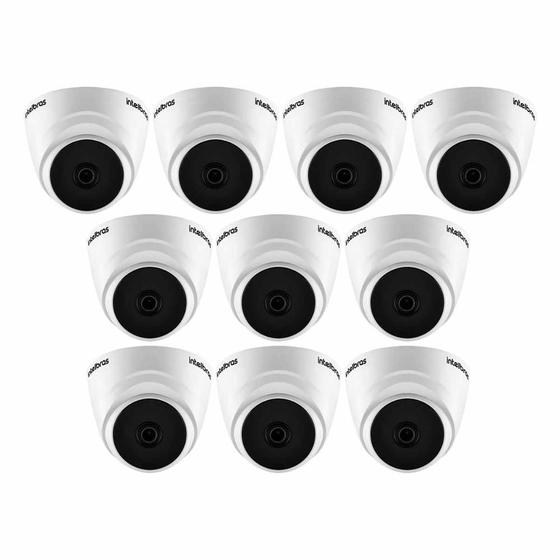 Kit 10 Câmeras Intelbras VHL 1220 Dome HDCVI LITE Full HD 1080p Lente 2