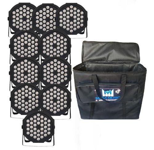 Imagem de Kit 10 Canhao Parled 36 Led + Bag Estofada Personalizada