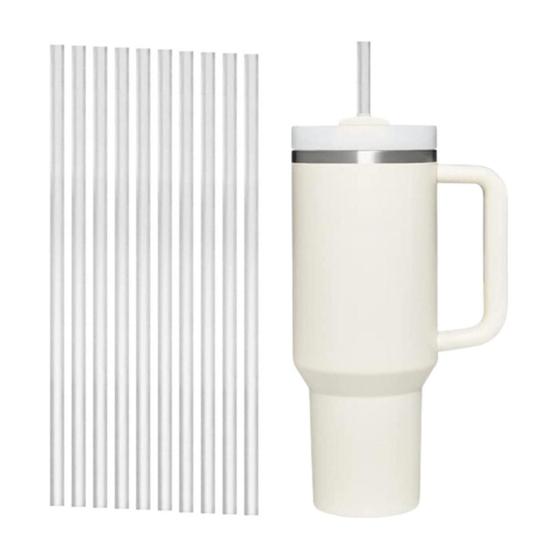 Imagem de Kit 10 Canudo Reutilizável Para Copo E Garrafa Termica 31cm