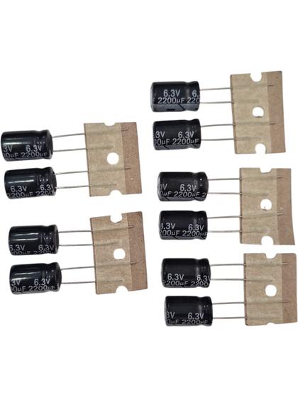 Imagem de KIT 10 CAPACITOR ELETROLÍTICO 2200UF 6,3V 105º - SECON