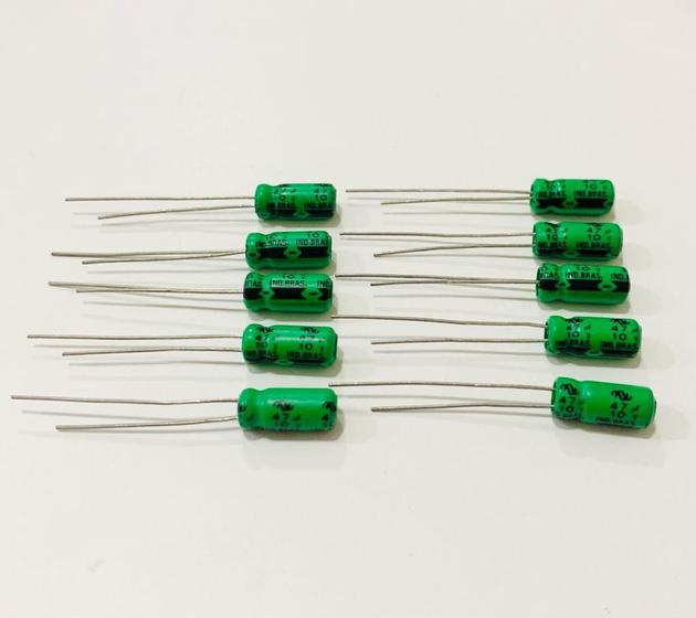 Imagem de Kit 10 Capacitor Eletrolítico 47uf 10v - Siemens