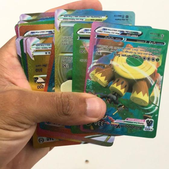 Imagem de Kit 10 Cartas PoKémon Folha Versão Brilhantes Estrelas