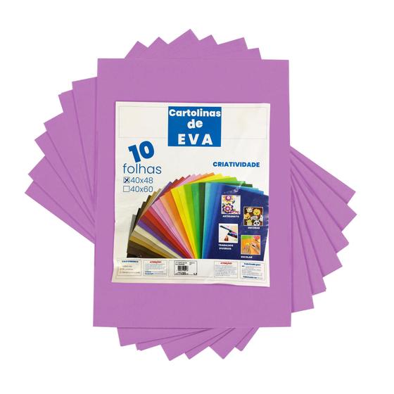 Imagem de Kit 10 Cartolinas de EVA 40X48CM - Variação