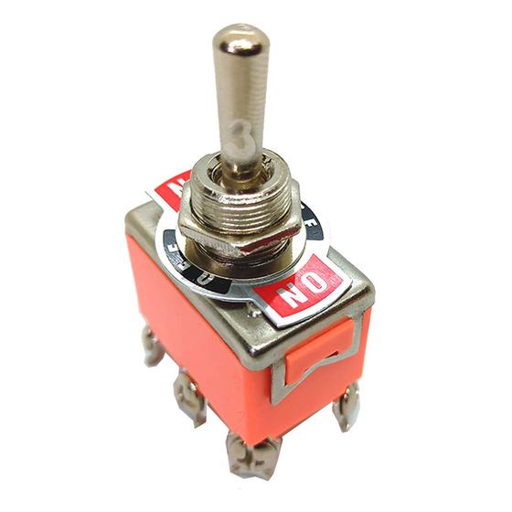 Imagem de Kit 10 Chave Alavanca Inversora 3 Posições (on/off/on) com 6 Polos Interruptor Elétrico de 15a