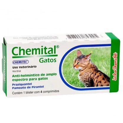 Imagem de Kit 10 Chemital Gatos 4 Comprimidos - Vermifugo