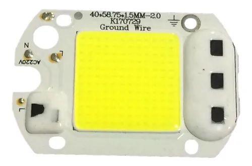 Kit 10 Chip Led 50w 6000k Inteligente Funciona Sem Reator 220v Menor preço em Kit 10 Chip Led 50w 6000k Inteligente Funciona Sem Reator 220v