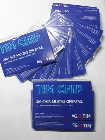 Kit 10 Chip Operadora Tim Gsm 4g Triplo Corte Ddd Livre - Chip de ...