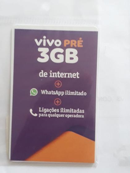 Imagem de Kit 10 Chip Operadora Vivo Gsm 4g Triplo Corte Ddd Livre