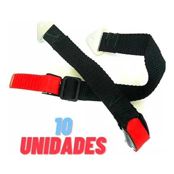 Imagem de Kit 10 Cintas Jugular Com Engate Rapido Para Capacete - Gow