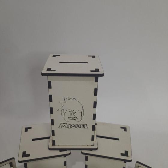 Imagem de kit 10 cofrinhos roblox de mdf