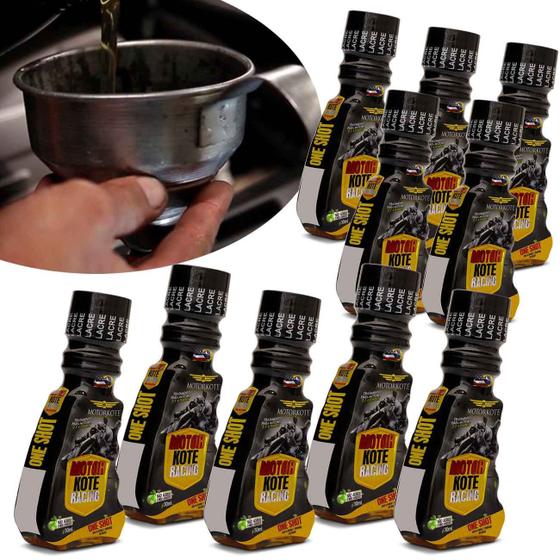 Kit 10 Condicionador Metais Motorkote Racing Para Moto Homologado Pela