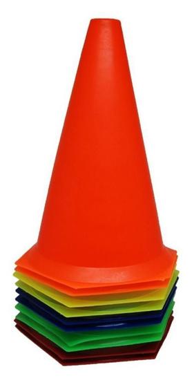 Kit 10 Cone 24Cm Flexível Circuito Funcional Treinamento Menor preço em Kit 10 Cone 24Cm Flexível Circuito Funcional Treinamento