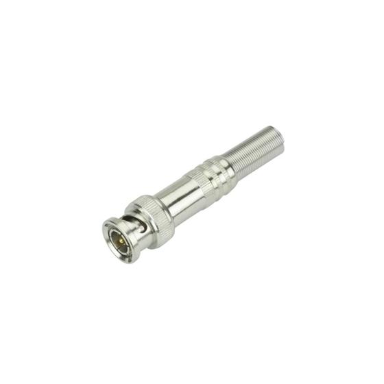 Imagem de Kit 10 Conector Bnc Com Mola Macho Para Cftv Camera