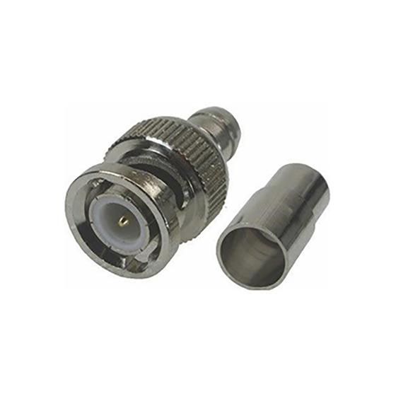 Imagem de Kit 10 Conector BNC Crimpar RG59 Fixo P/ Cftv Camera