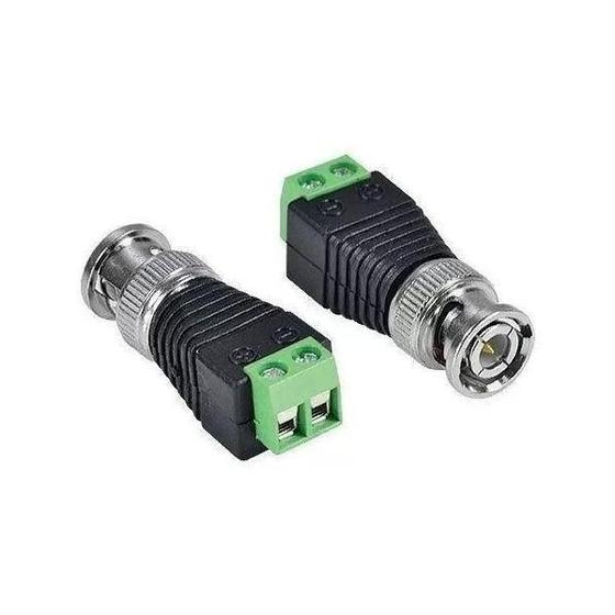 Imagem de Kit 10 Conector Bnc Macho Com Borne