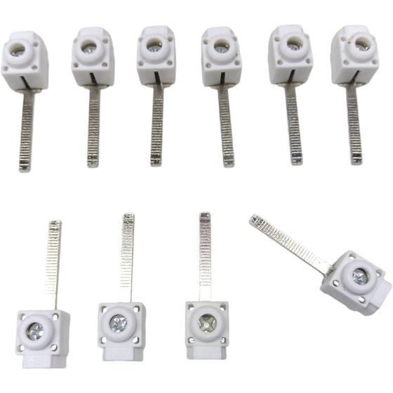 Imagem de Kit 10 Conector Generico Frontal Longo Terminal Saída para Barramento Pente Disjuntor