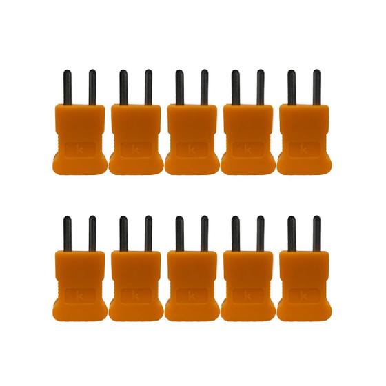Imagem de Kit 10 Conector Mini Tipo K Macho Adaptador Utilizado Sensor S-01K A S-09K Instrutherm
