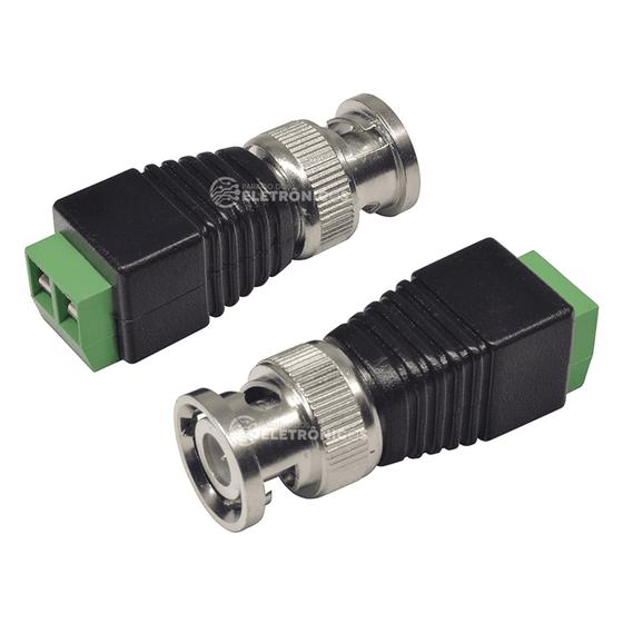 Imagem de Kit 10 Conector Plug Bnc Macho Com Borne Para Cftv 0629961