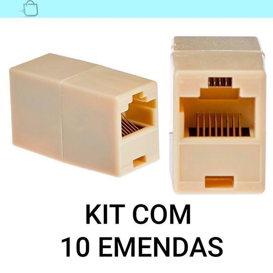 Imagem de Kit 10 Conexões Perfeitas - Emendas Rj45